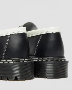 Dr. Martens Mocassins Penton Bex Contrast En Cuir Noir+Blanc — Smooth Slice Cheap