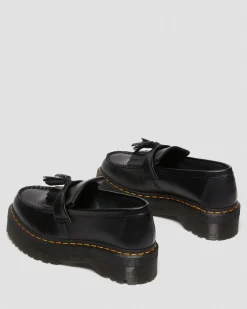 Dr. Martens Mocassins Plateformes Quad Adrian En Cuir à Pampilles Noir — Smooth Leather Cheap