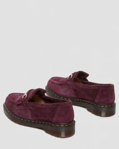 Dr. Martens Mocassins Snaffle En Daim Plum — Desert Oasis Suede New