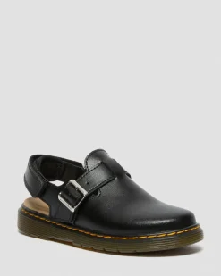 Dr. Martens Mules En Cuir Jorgie Junior Noir — T Lamper Hot