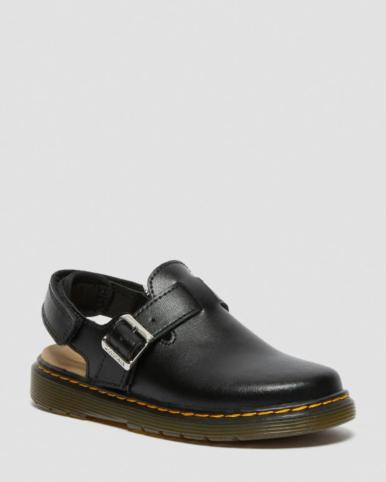 Dr. Martens Mules En Cuir Jorgie Junior Noir — T Lamper Hot