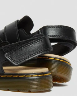 Dr. Martens Mules En Cuir Jorgie Junior Noir — T Lamper Hot