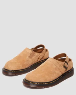 Dr. Martens Mules Isham En Daim Desert Oasis Sable+Camel — Desert Oasis Suede Best