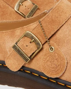 Dr. Martens Mules Isham En Daim Desert Oasis Sable+Camel — Desert Oasis Suede Best