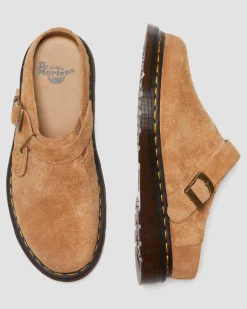 Dr. Martens Mules Isham En Daim Desert Oasis Sable+Camel — Desert Oasis Suede Best