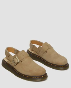 Dr. Martens Mules Jorge II En Cuir Tumbled Nubuck à Brides Savannah Tan — Tumbled Nubuck Hot
