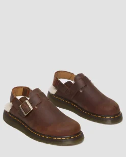 Dr. Martens Mules Jorge II En Fourrure Synthétique WARM TAN — Archive Pull Up Best