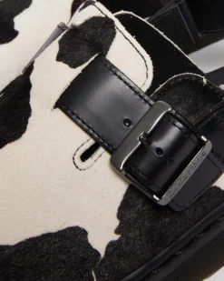 Dr. Martens Mules Jorge II En Hair-On à Bridess BLACK+WHITE — Hair On + Atlas Flash Sale