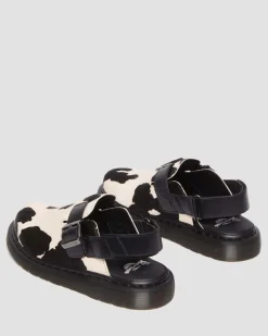 Dr. Martens Mules Jorge II En Hair-On à Bridess BLACK+WHITE — Hair On + Atlas Flash Sale