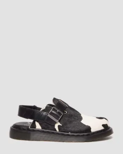 Dr. Martens Mules Jorge II En Hair-On à Bridess BLACK+WHITE — Hair On + Atlas Flash Sale