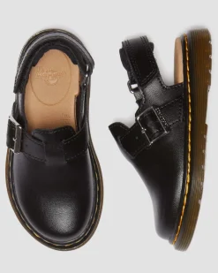 Dr. Martens Mules Jorgie En Cuir Pour Tout-petit Noir — T Lamper Best Sale
