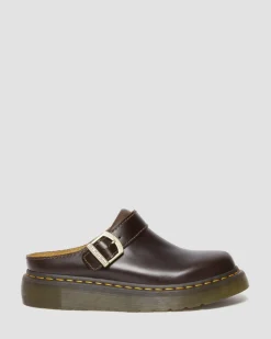 Dr. Martens Mules Plateformes Laketen En Cuir Charro — Atlas Cheap