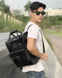 Dr. Martens Sac à Dos En Cuirs Kiev Et Smooth à Compartiments Noir — Kiev & Smooth Cheap