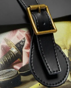 Dr. Martens SAC À DOS THE NATIONAL GALLERY HARMEN STEENWYCK EN CUIR Blanc+Noir — Backhand Strawgrain+Kiev Online