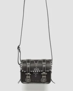 Dr. Martens SAC BANDOULIÈRE CONTRAST STITCH EN CUIR 18 CM Noir — Smooth+Kiev Best Sale