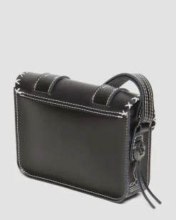 Dr. Martens SAC BANDOULIÈRE CONTRAST STITCH EN CUIR 18 CM Noir — Smooth+Kiev Best Sale