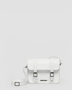 Dr. Martens Sac Bandoulière En Cuir 18 Cm Blanc — Smooth Leather Hot