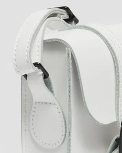 Dr. Martens Sac Bandoulière En Cuir 18 Cm Blanc — Smooth Leather Hot