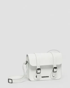 Dr. Martens Sac Bandoulière En Cuir 18 Cm Blanc — Smooth Leather Hot