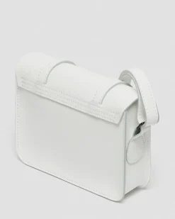 Dr. Martens Sac Bandoulière En Cuir 18 Cm Blanc — Smooth Leather Hot