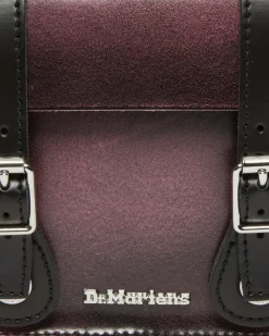 Dr. Martens Sac Bandoulière En Cuir Effet Vieilli 18 Cm Black+Fondant Pink — Two Tone Rub Off+Kiev Cheap