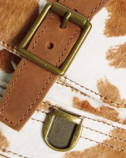 Dr. Martens Sac Bandoulière En Hair-On Imprimé Vache WARM TAN — Hair On Discount