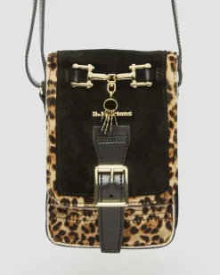 Dr. Martens Sac Bandoulière Vertical En Hair-On à Imprimé Léopard Black — Desert Oasis Suede+Archive Leopard Hair On+Kiev Flash Sale