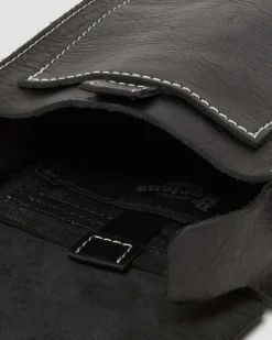 Dr. Martens Sac Bandoulière Vertical En Cuir Overdrive Noir — Overdrive Clearance