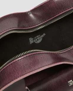 Dr. Martens Sac En Cuir Effet Vieilli En Forme De Cœur Black+Fondant Pink — Arcadia Shop