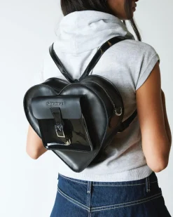Dr. Martens Sac En Cuir En Forme De Cœur  Noir — Kiev Best Sale