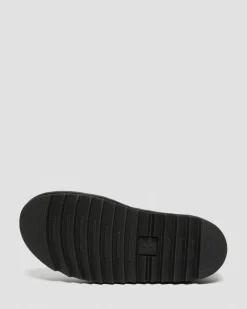Dr. Martens Sandales Blaire En Cuir Hydro à Brides Noir — Hydro Leather Fashion