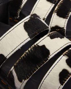 Dr. Martens Sandales Blaire En Hair-On à Imprimé Vache Et à Brides BLACK+ZEBRA PRINT Online