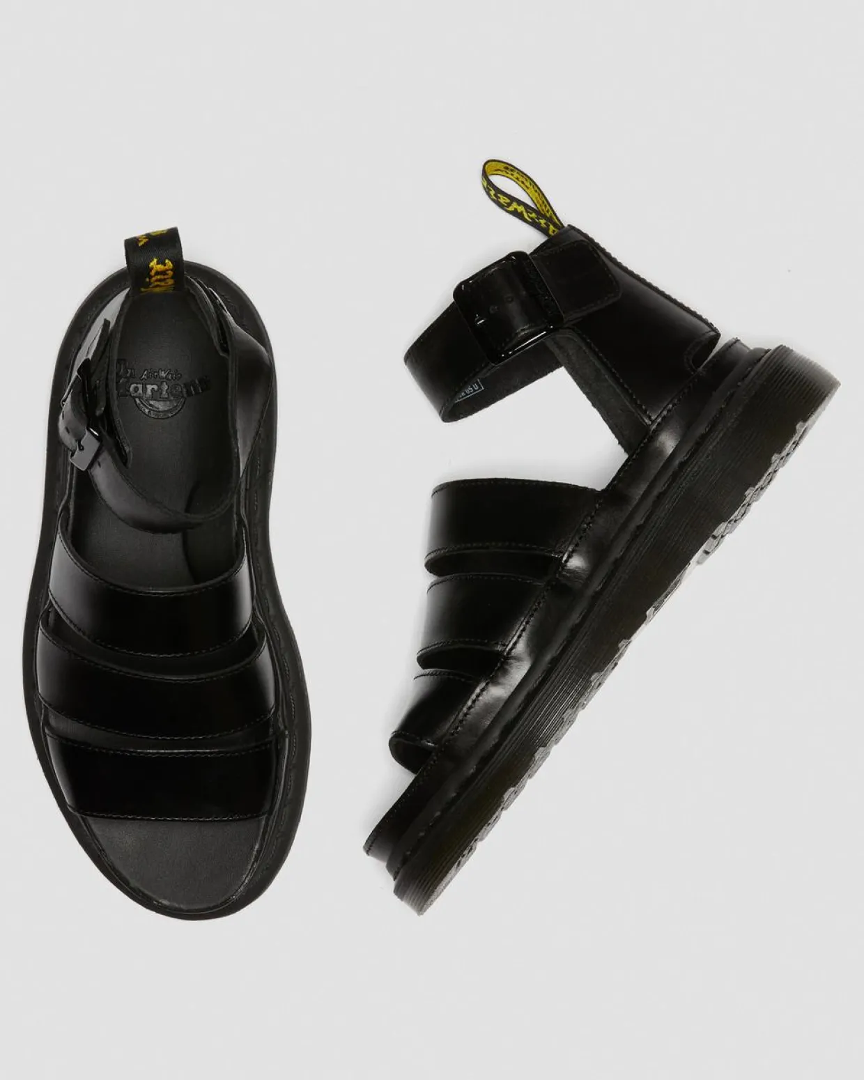 Dr. Martens SANDALES CLARISSA II EN CUIR À BRIDES Noir — Brando Best