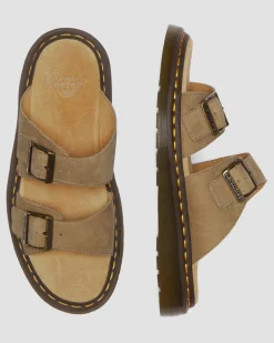 Dr. Martens Sandales Josef En Cuir Nubuck à Boucles Savannah Tan — Tumbled Nubuck Online