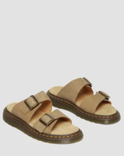 Dr. Martens Sandales Josef En Cuir Nubuck à Boucles Savannah Tan — Tumbled Nubuck Online