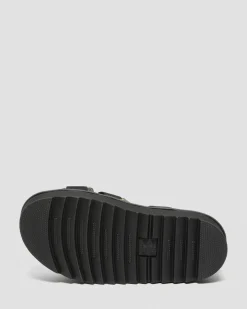 Dr. Martens Sandales Kimber à Brides Et à Logo Noir — Hydro Leather Clearance
