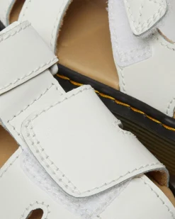 Dr. Martens Sandales Moby II En Cuir à Brides Velcro Pour Tout-petit Blanc — T Lamper Online