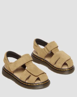 Dr. Martens Sandales Moby II En Daim Bronx Camel Pour Tout-petit Savannah Tan — Bronx Suede Discount