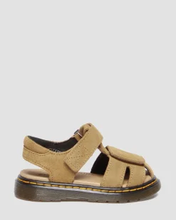 Dr. Martens Sandales Moby II En Daim Bronx Camel Pour Tout-petit Savannah Tan — Bronx Suede Discount