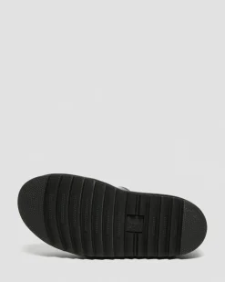 Dr. Martens Sandales Montantes Blaire En Cuir Verni Noir — Patent Leather Clearance