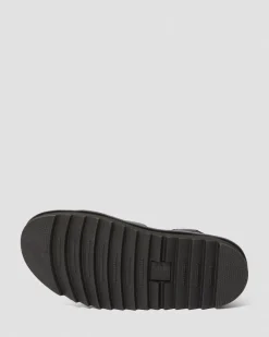 Dr. Martens Sandales Nartilla En Cuir Hydro à Lacets Noir — Hydro Leather Outlet