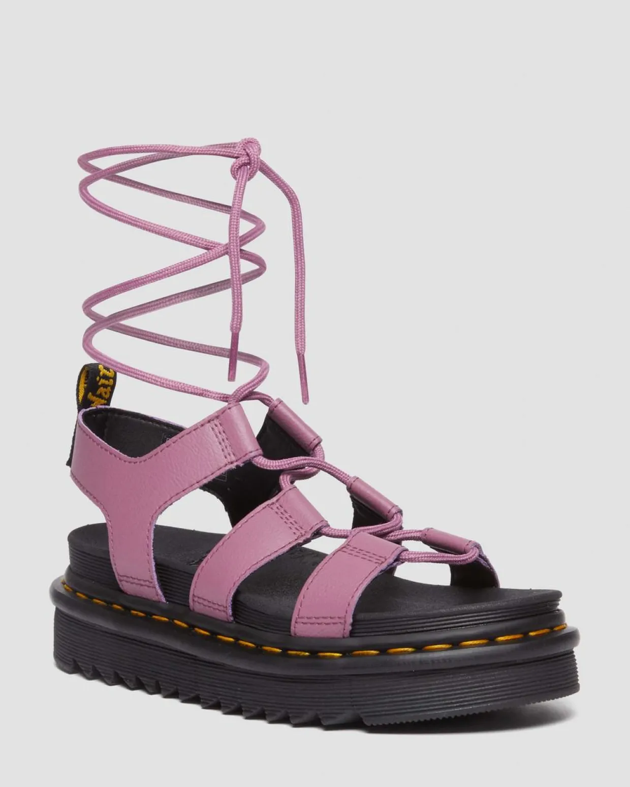 Dr. Martens Sandales Nartilla En Cuir Muted Purple — Athena Clearance