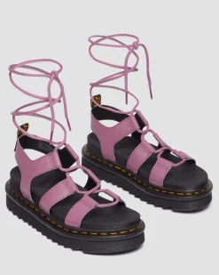 Dr. Martens Sandales Nartilla En Cuir Muted Purple — Athena Clearance