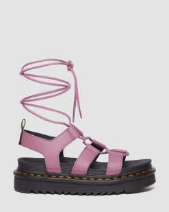 Dr. Martens Sandales Nartilla En Cuir Muted Purple — Athena Clearance