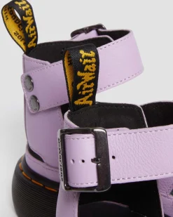 Dr. Martens Sandales Plateformes Clarissa II En Cuir à Brides Lilas — Pisa Cheap