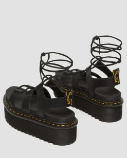 Dr. Martens Sandales Plateformes En Cuir Nartilla Noir — Athena Online
