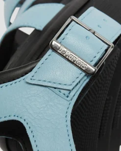 Dr. Martens Sandales Plateformes Quad Blaire En Cuir Pisa à Brides Bleu — Pisa Flash Sale