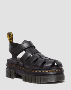 Dr. Martens Sandales Plateformes Ricki Fisherman Noir — Nappa Lux Shop