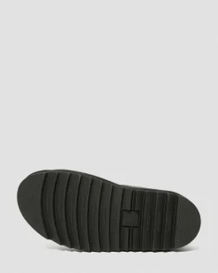 Dr. Martens Sandales Voss En Cuir Hydro à Brides Noir — Hydro Leather Cheap