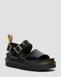 Dr. Martens Sandales Voss Vegan à Brides Noir — Oxford Cheap